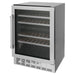 ZLINE 24" Dual Zone 44-Bottle Wine Cooler in Stainless Steel - Monument Series, RWV-UD-24