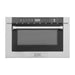 ZLINE Microwaves ZLINE 24 In. 1.2 cu. ft. Built-in Microwave Drawer with a Traditional Handle in Stainless Steel, MWD-1-H