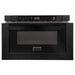 ZLINE 24 in. 1.2 Cu. Ft. Microwave Drawer In Black Stainless Steel MWD-1-BS