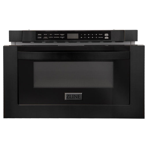 ZLINE Microwaves ZLINE 24 in. 1.2 Cu. Ft. Microwave Drawer In Black Stainless Steel MWD-1-BS