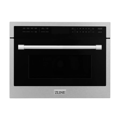ZLINE Microwaves ZLINE 24 In. Built-in Convection Microwave Oven in Durasnow with Speed and Sensor Cooking, MWO-24-SS