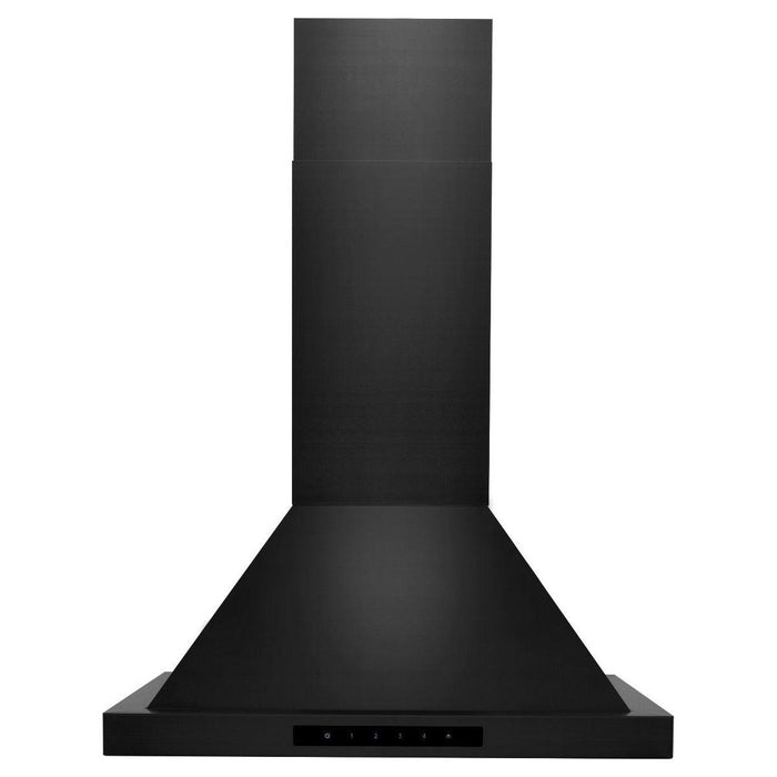 ZLINE 24 in. Convertible Vent Wall Mount Range Hood in Black Stainless Steel, BSKBN-24