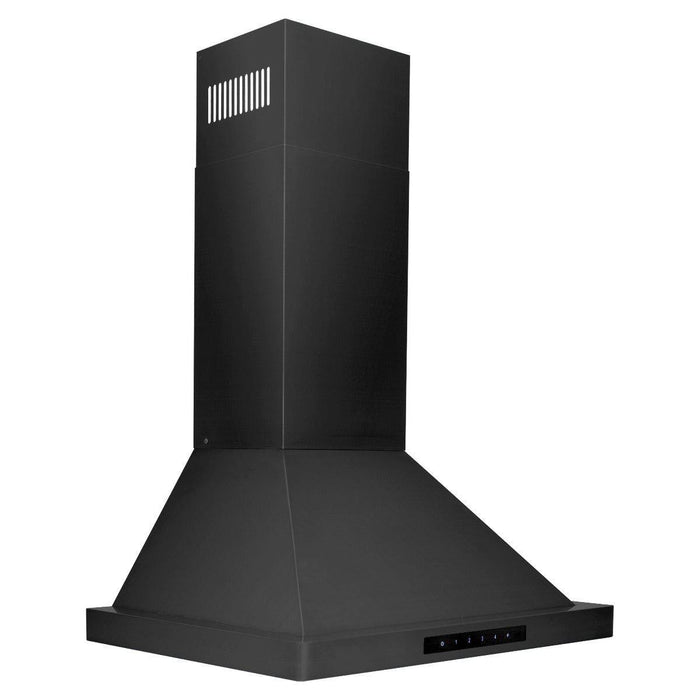 ZLINE 24 in. Convertible Vent Wall Mount Range Hood in Black Stainless Steel, BSKBN-24