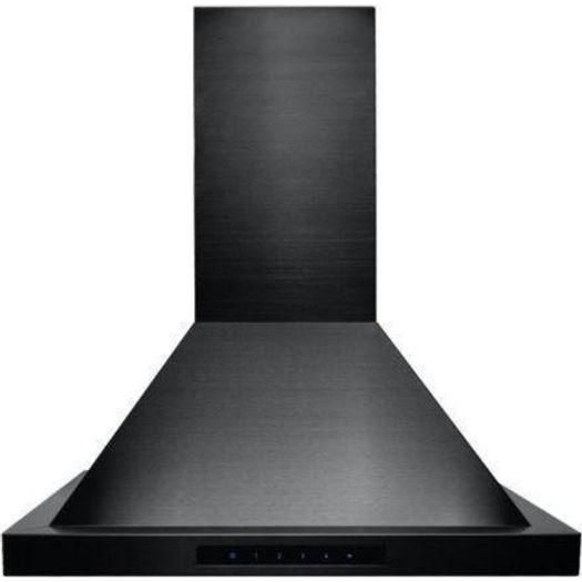 ZLINE 24 in. Convertible Vent Wall Mount Range Hood in Black Stainless Steel, BSKBN-24