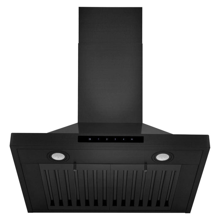 ZLINE 24 in. Convertible Vent Wall Mount Range Hood in Black Stainless Steel, BSKBN-24