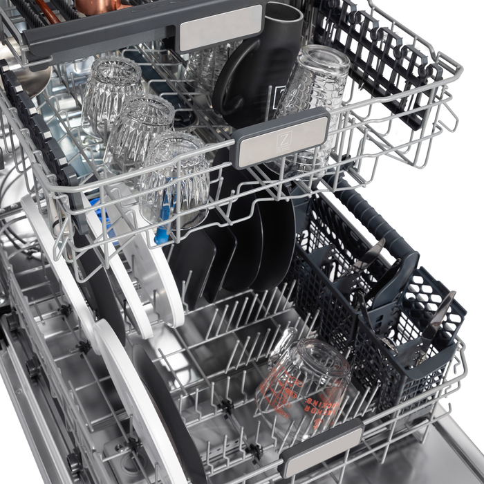 ZLINE Dishwashers ZLINE 24 In. Monument Series Dishwasher in Stainless Steel with Top Touch Control, DWMT-304-24