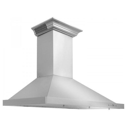 ZLINE 24 in. Stainless Steel Wall Range Hood with Built-in CrownSound Bluetooth Speakers KBCRN-BT-24