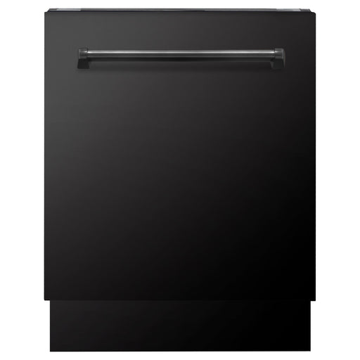 ZLINE Dishwashers ZLINE 24 In. Tallac Series 3rd Rack Dishwasher In Black Stainless Steel with Stainless Steel Tub and 51dBa DWV-BS-24