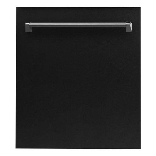 ZLINE Dishwashers ZLINE 24 in. Top Control Dishwasher In Black Matte with Stainless Steel Tub DW-BLM-24