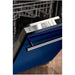 ZLINE 24 in. Top Control Dishwasher In Blue Gloss and Modern Handle DW-BG-H-24