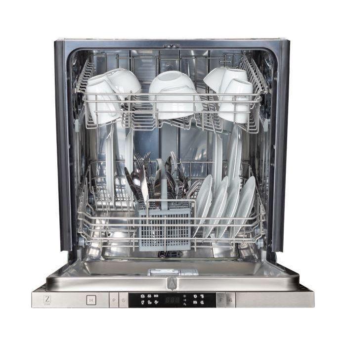 ZLINE 24 in. Top Control Dishwasher In Copper with Stainless Steel Tub and Traditional Style Handle DW-C-H-24