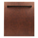 ZLINE Dishwashers ZLINE 24 in. Top Control Dishwasher In Hand-Hammered Copper with Traditional Style Handle DW-HH-H-24