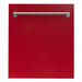 ZLINE 24 in. Top Control Dishwasher In Red Gloss with Stainless Steel Tub DW-RG-24