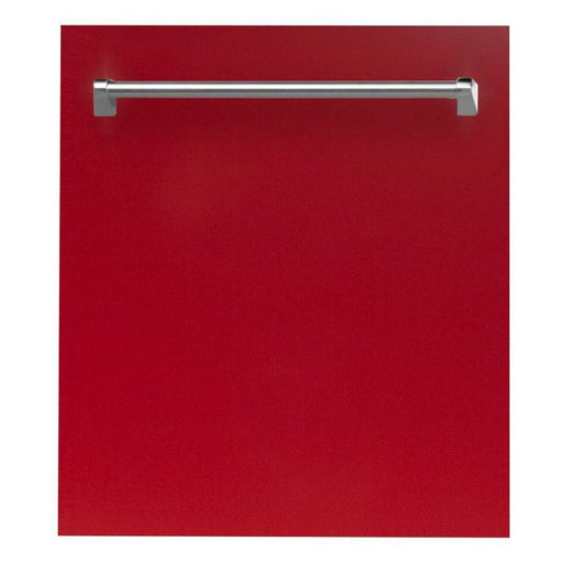 ZLINE Dishwashers ZLINE 24 in. Top Control Dishwasher In Red Gloss with Stainless Steel Tub DW-RG-24