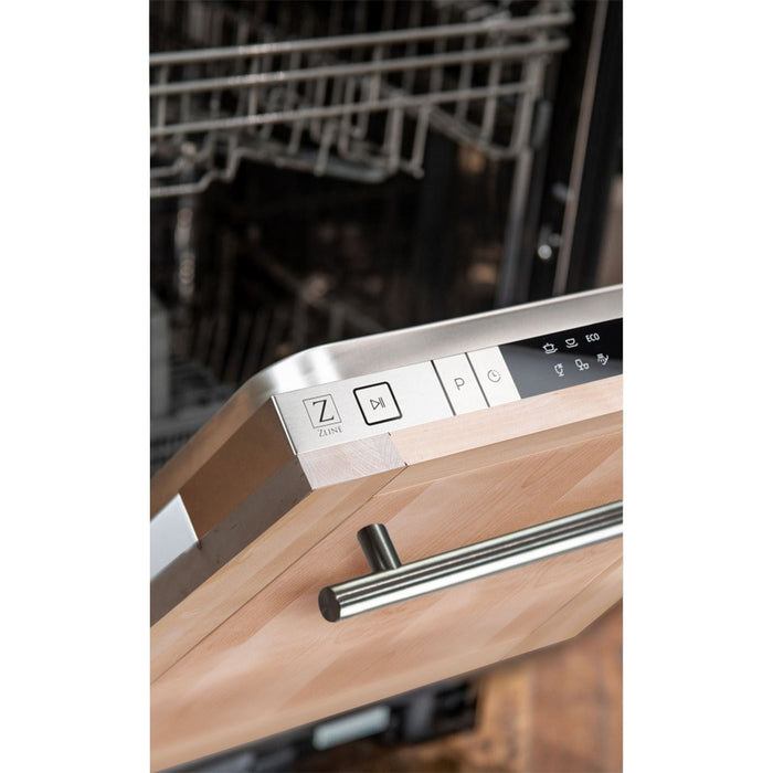 ZLINE 24 in. Top Control Dishwasher In Unfinished Wood with Stainless Steel Tub DW-UF-24