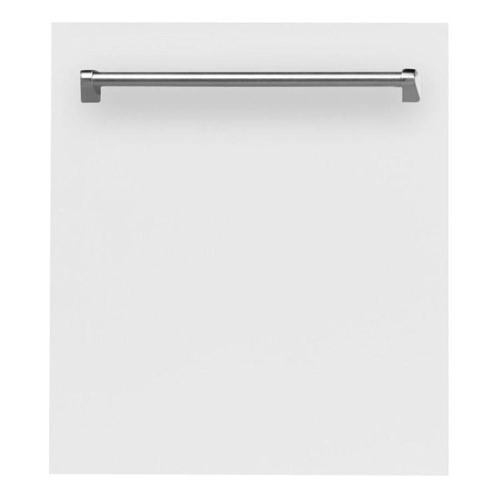 ZLINE 24 in. Top Control Dishwasher in White Matte with Stainless Steel Tub DW-WM-24