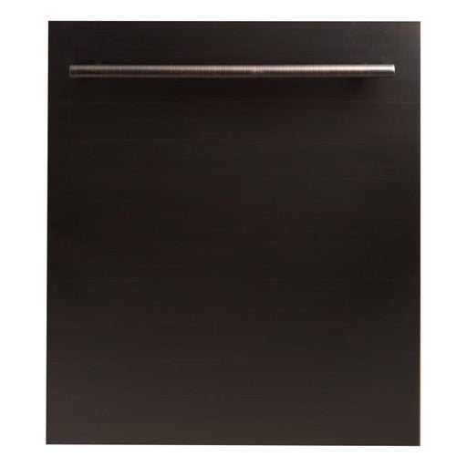 ZLINE Dishwashers ZLINE 24 in. Top Control Dishwasher Oil-Rubbed Bronze with Stainless Steel Tub DW-ORB-24