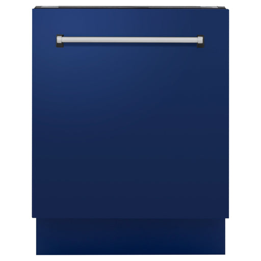 ZLINE 24 in. Top Control Tall Dishwasher In Blue Gloss with 3rd Rack DWV-BG-24