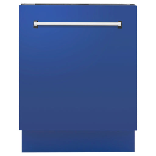 ZLINE Dishwashers ZLINE 24 in. Top Control Tall Dishwasher In Blue Matte with 3rd Rack DWV-BM-24