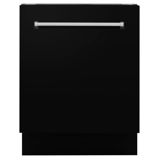 ZLINE 24 in. Top Control Tall Dishwasher In Matte Black with 3rd Rack DWV-BLM-24