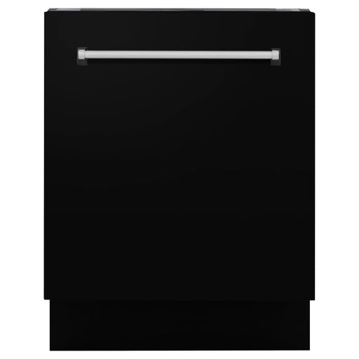 ZLINE Dishwashers ZLINE 24 in. Top Control Tall Dishwasher In Matte Black with 3rd Rack DWV-BLM-24