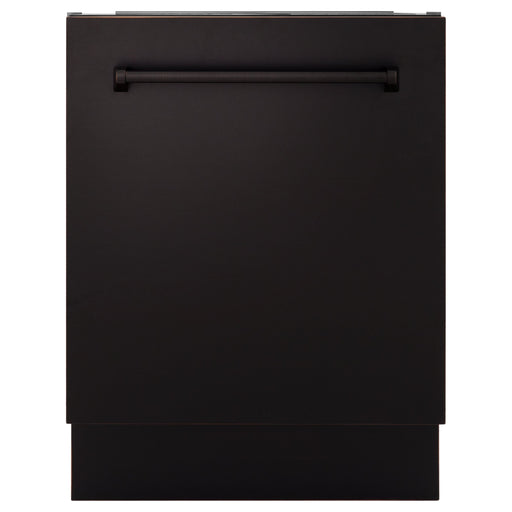 ZLINE Dishwashers ZLINE 24 in. Top Control Tall Dishwasher In Oil Rubbed Bronze with 3rd Rack DWV-ORB-24