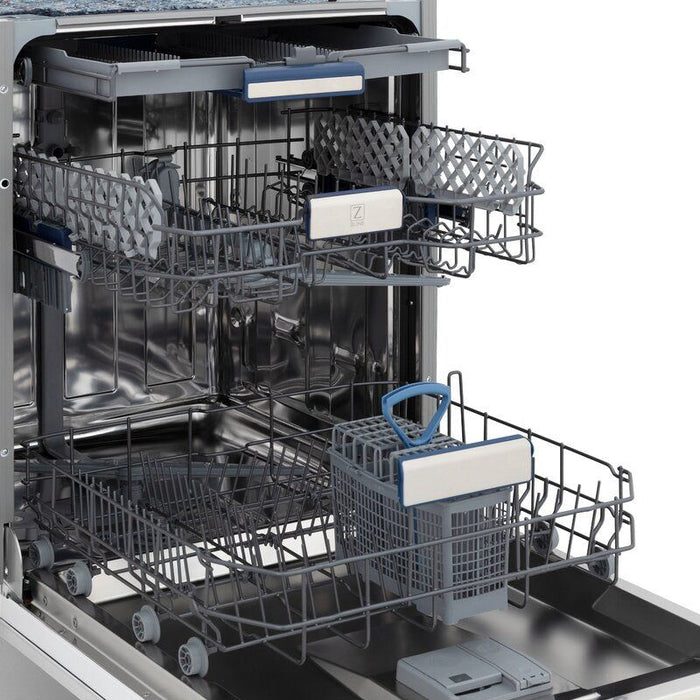 ZLINE Dishwashers ZLINE 24 in. Top Control Tall Dishwasher In Stainless Steel with 3rd Rack DWV-304-24