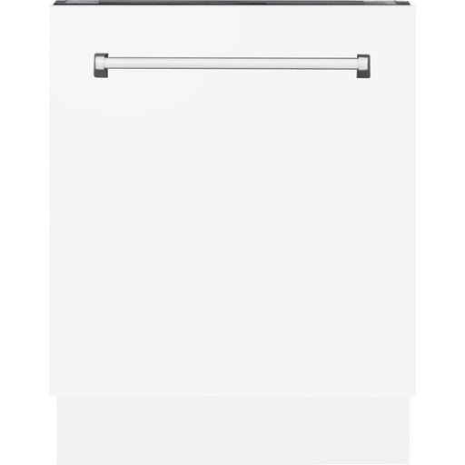 ZLINE 24 in. Top Control Tall Dishwasher In White Matte with 3rd Rack DWV-WM-24