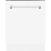 ZLINE Dishwashers ZLINE 24 in. Top Control Tall Dishwasher In White Matte with 3rd Rack DWV-WM-24