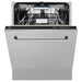 ZLINE Dishwashers ZLINE 24 in. Top Control Tall Tub Dishwasher In DuraSnow Stainless Steel and 3rd Rack DWV-SN-24