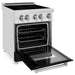 ZLINE Ranges ZLINE 24 Inch 2.8 cu. ft. Induction Range with a 3 Element Stove and Electric Oven In Black Matte RAIND-BLM-24