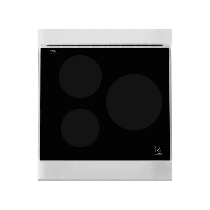 ZLINE Ranges ZLINE 24 Inch 2.8 cu. ft. Induction Range with a 3 Element Stove and Electric Oven In Black Matte RAIND-BLM-24