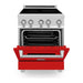 ZLINE 24 Inch 2.8 cu. ft. Induction Range with a 3 Element Stove and Electric Oven in Red Gloss, RAIND-RG-24