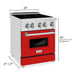 ZLINE 24 Inch 2.8 cu. ft. Induction Range with a 3 Element Stove and Electric Oven in Red Gloss, RAIND-RG-24