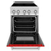 ZLINE Ranges ZLINE 24 Inch 2.8 cu. ft. Induction Range with a 3 Element Stove and Electric Oven in Red Gloss, RAIND-RG-24