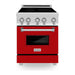 ZLINE 24 Inch 2.8 cu. ft. Induction Range with a 3 Element Stove and Electric Oven in Red Matte, RAIND-RM-24