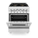 ZLINE Ranges ZLINE 24 Inch 2.8 cu. ft. Range with Gas Stove and Gas Oven in Stainless Steel with Brass Burners RG-BR-24