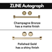 ZLINE Ranges ZLINE 24 Inch Autograph Edition Gas Range in Black Stainless Steel with Gold Accents, RGBZ-24-G