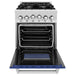 ZLINE Ranges ZLINE 24 Inch Gas Range In DuraSnow Stainless Steel and Blue Matte Door RGS-BM-24