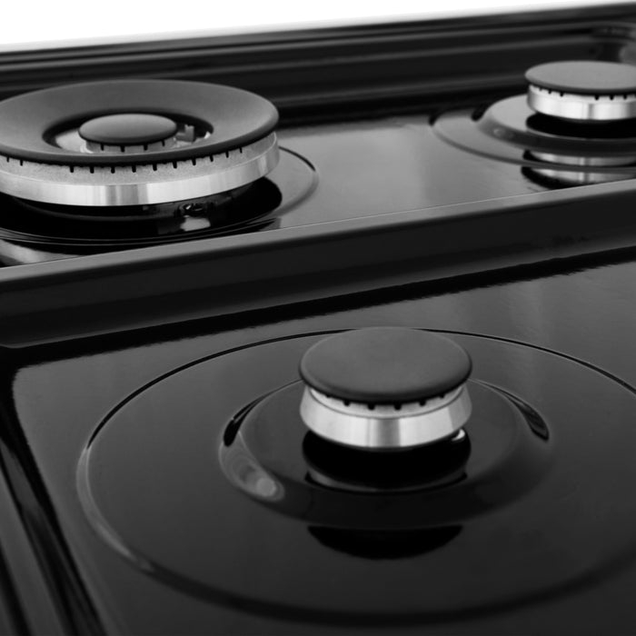 ZLINE Ranges ZLINE 24 Inch Gas Range In DuraSnow Stainless Steel and Blue Matte Door RGS-BM-24