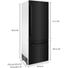 ZLINE 30" 16.1 cu. ft. Built-In Refrigerator with Internal Water and Ice Dispenser in Black Stainless Steel, RBIV-BS-30