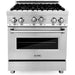 ZLINE 30 Gas Range, 30 Range Hood and Dishwasher Appliance Package