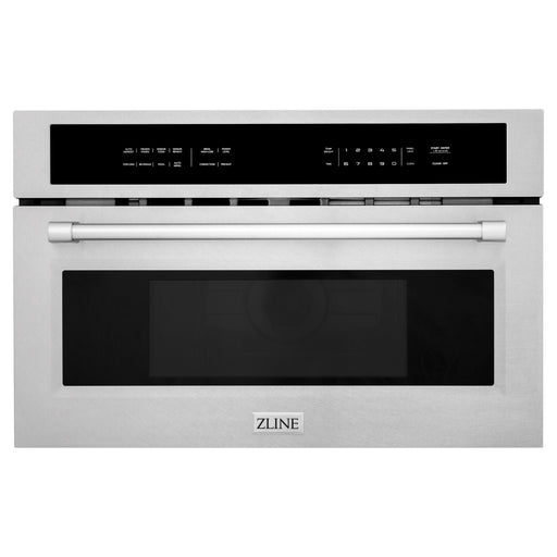 ZLINE Microwaves ZLINE 30 in. 1.6 cu. ft. Built-in Convection Microwave Oven in DuraSnow® Stainless Steel with Speed and Sensor Cooking, MWO-30-SS