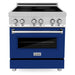 ZLINE Ranges ZLINE 30 In 4.0 cu. ft. Induction Range with a 4 Element Stove and Electric Oven in Blue Gloss, RAIND-BG-30