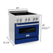ZLINE Ranges ZLINE 30 In 4.0 cu. ft. Induction Range with a 4 Element Stove and Electric Oven in Blue Gloss, RAIND-BG-30