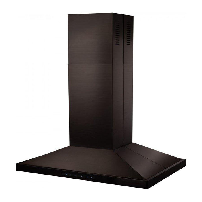 ZLINE 30 in. 400 CFM Island Range Hood in Black Stainless Steel, BSGL2iN-30