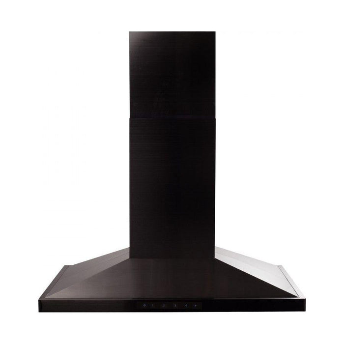 ZLINE 30 in. 400 CFM Island Range Hood in Black Stainless Steel, BSGL2iN-30