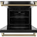 ZLINE 30 In. Autograph Edition Double Wall Oven with Self Clean and True Convection in Stainless Steel and Champagne Bronze, AWDZ-30-CB