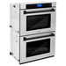 ZLINE Wall Ovens ZLINE 30 In. Autograph Edition Double Wall Oven with Self Clean and True Convection in Stainless Steel and Matte Black, AWDZ-30-MB