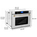ZLINE Wall Ovens ZLINE 30 In. Autograph Edition Single Wall Oven with Self Clean and True Convection in Stainless Steel and Gold, AWSZ-30-G